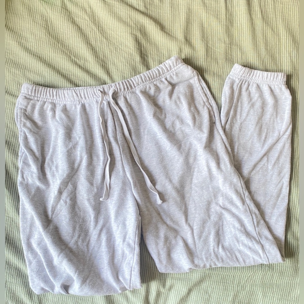 Garage light grey cuff sweatpants